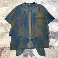 画像1: GRADATION COLOR FRONT LAYERED S/S SHIRT / Mens M (1)