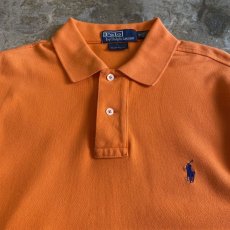 画像5: 【RALPH LAUREN】ORANGE COLOR SHORT DESIGN S/S POLO SHIRT / Ladies M (5)