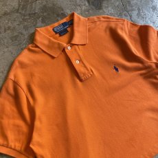 画像3: 【RALPH LAUREN】ORANGE COLOR SHORT DESIGN S/S POLO SHIRT / Ladies M (3)