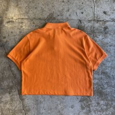 画像2: 【RALPH LAUREN】ORANGE COLOR SHORT DESIGN S/S POLO SHIRT / Ladies M (2)