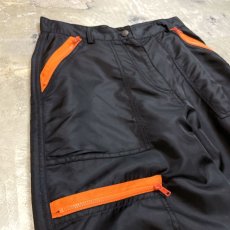 画像3: ZIP GIMMICK MULTI POCKET NYLON PANTS / W27 (3)