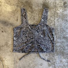 画像1: ALL OVER PATTERN FRONT GATHER DESIGN BUSTIER / Ladies M (1)