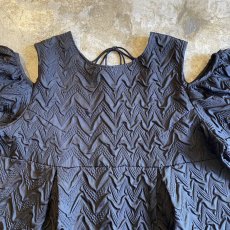 画像5: SHOULDER OFF BLACK COLOR DESIGN L/S TOPS / Ladies M (5)