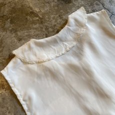 画像10: POINT LACE SHORT DESIGN COLLAR VEST / Ladies M (10)