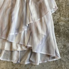 画像7: PALE TONE TIE DYE PATTERN ASYMMETRY TIERED SKIRT / W25~W26 (7)