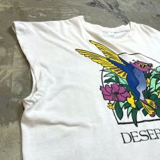 画像3: "DESERT SPRINGS" BIRD FRONT PRINTED N/S TEE / Mens L (3)