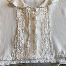 画像6: POINT LACE SHORT DESIGN COLLAR VEST / Ladies M (6)