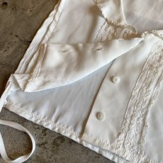 画像9: POINT LACE SHORT DESIGN COLLAR VEST / Ladies M (9)