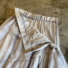 画像8: PALE TONE TIE DYE PATTERN ASYMMETRY TIERED SKIRT / W25~W26 (8)