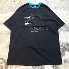 画像1: 90's "BLACK LABRADOR" DOUBLE COLLAR S/S TEE / Mens XL / MADE IN USA (1)