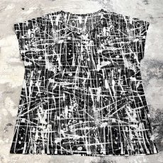 画像1: ALL OVER SPLASH PATTERN MESH N/S TOPS / Mens XL (1)