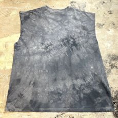 画像2: TIE DYE PATTERN WOLF PRINTED N/S TEE / Mens XL (2)