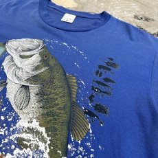 画像4: 90's BLACK BASS PRINTED S/S TEE / Mens L / MADE IN USA (4)