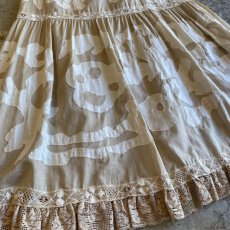 画像5: PATCH DESIGN POINT LACE TIERED FLARE LONG SKIRT / W25~W31 (5)