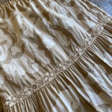 画像8: PATCH DESIGN POINT LACE TIERED FLARE LONG SKIRT / W25~W31 (8)