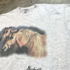 画像4: 90's HORSE FRONT PRINTED S/S TEE / Mens XL (4)