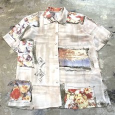 画像1: ART GRAPHIC PATTERN S/S SHIRT / Mens L (1)