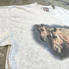 画像3: 90's HORSE FRONT PRINTED S/S TEE / Mens XL (3)