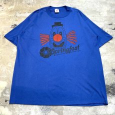 画像1: 80's "SPRING FEST" CLOWN PRINTED S/S TEE / Mens XL / MADE IN USA (1)