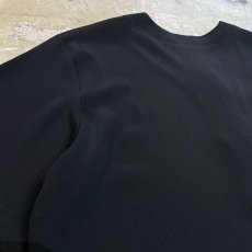 画像9: BLACK CHINA BUTTON NO COLLAR S/S SHIRT / Mens L (9)