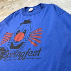 画像4: 80's "SPRING FEST" CLOWN PRINTED S/S TEE / Mens XL / MADE IN USA (4)