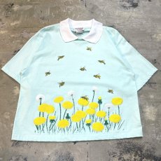 画像1: 80~90's BEE&DANDELION FRONT PRINTED S/S TEE / Mens L(M) / MADE IN USA (1)