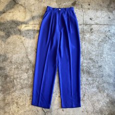 画像1: BLUE COLOR STRAIGHT SLACKS PANTS / W25〜W28 / MADE IN USA (1)