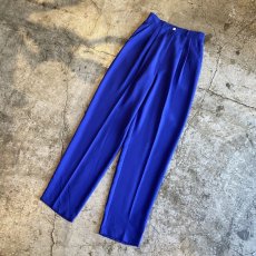 画像4: BLUE COLOR STRAIGHT SLACKS PANTS / W25〜W28 / MADE IN USA (4)