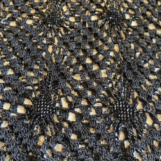 画像7: CROCHET BEADS DESIGN BLACK COLOR N/S TOPS / Ladies M (7)