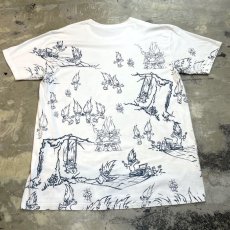 画像2: ALL OVER TROLL GRAPHIC PATTERN S/S TEE / Mens XL (2)