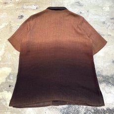 画像2: BOTH SIDE BROWN GRADATION COLOR S/S SHIRT / Mens M (2)