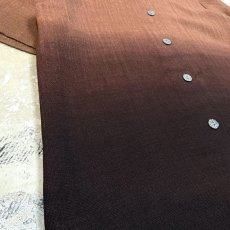 画像5: BOTH SIDE BROWN GRADATION COLOR S/S SHIRT / Mens M (5)