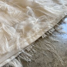 画像11: WHITE COLOR FEATHER FRINGE DESIGN SHEER SKIRT / W24~W29 (11)