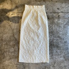 画像2: EMBOSS DESIGN FRONT ZIP STRAIGHT SKIRT / W26~W28 (2)