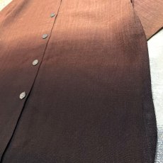 画像6: BOTH SIDE BROWN GRADATION COLOR S/S SHIRT / Mens M (6)