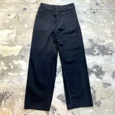 画像2: 【Wiz&Witch】"WEIRD" FUTURE WRAP DENIM PANTS / BLACK / FREE (2)