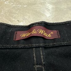 画像11: 【Wiz&Witch】"WEIRD" FUTURE WRAP DENIM PANTS / BLACK / FREE (11)