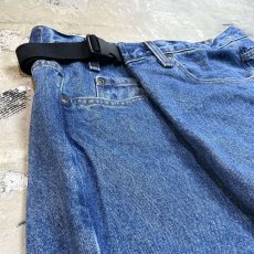 画像3: 【Wiz&Witch】"WEIRD" FUTURE WRAP DENIM PANTS / BLUE / FREE (3)