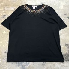 画像1: OLD STUDS DECORATIVE NECK S/S TEE / Mens M (1)