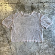 画像1: PALE TONE COLOR BOX DESIGN TULLE S/S TOPS / Ladies M　 (1)