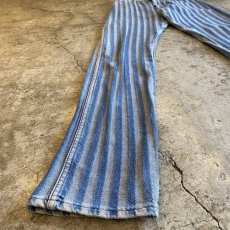 画像6: 【WRANGLER】STRIPE DESIGN DENIM PANTS / W29 / MADE IN USA (6)