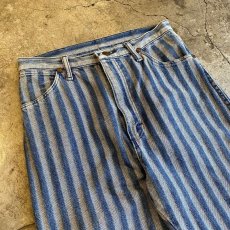 画像3: 【WRANGLER】STRIPE DESIGN DENIM PANTS / W29 / MADE IN USA (3)