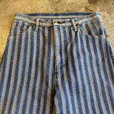 画像5: 【WRANGLER】STRIPE DESIGN DENIM PANTS / W29 / MADE IN USA (5)