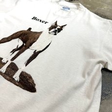 画像4: 80's "BOXER" DOG PRINTED S/S TEE / Mens L / MADE IN USA (4)