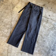 画像4: 【Wiz&Witch】"WEIRD" FUTURE WRAP DENIM PANTS / FREE (4)