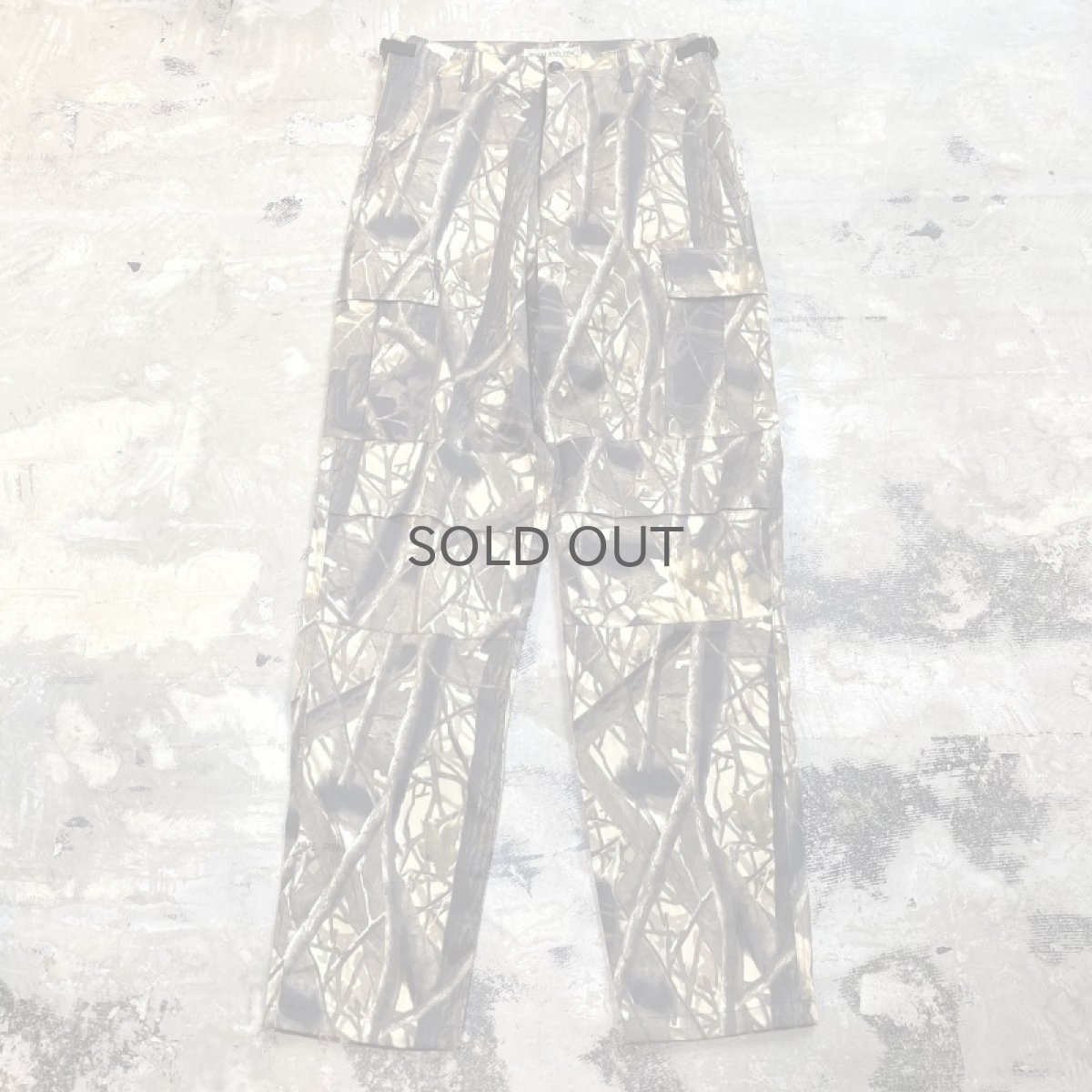 画像1: ALL OVER REAL TREE CAMOUFLAGE PATTERN CARGO PANTS / W29~31 (1)