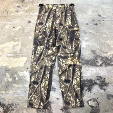 画像1: ALL OVER REAL TREE CAMOUFLAGE PATTERN CARGO PANTS / W29~31 (1)