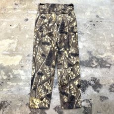 画像2: ALL OVER REAL TREE CAMOUFLAGE PATTERN CARGO PANTS / W29~31 (2)