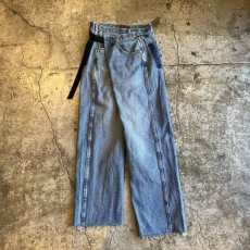 画像1: 【Wiz&Witch】"WEIRD" FUTURE WRAP DENIM PANTS / FREE (1)