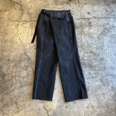 画像1: 【Wiz&Witch】"WEIRD" FUTURE WRAP DENIM PANTS / FREE (1)